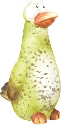 Keramický dekorativní ptáček zelený 29 cm