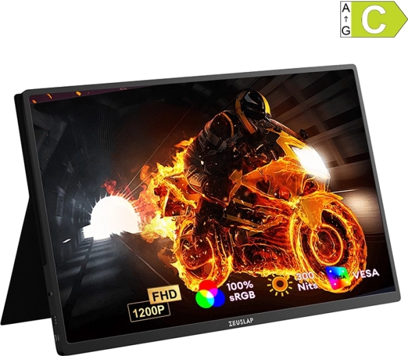 Přenosný monitor ZEUSLAP P16 Plus 16" WUXGA 180 Hz