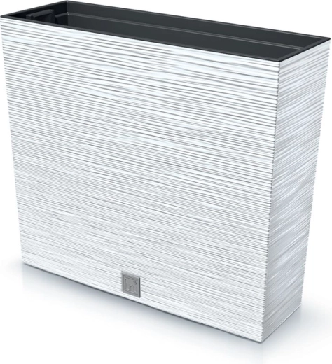 zahradní truhlík s vložkou furu case t 58 cm bílý