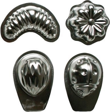 Sada vánočních formiček na cukroví, 20 ks, pocínovaný plech