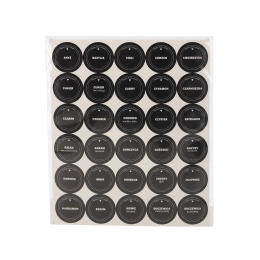 Sada voděodolných samolepek na kořenky 120+9