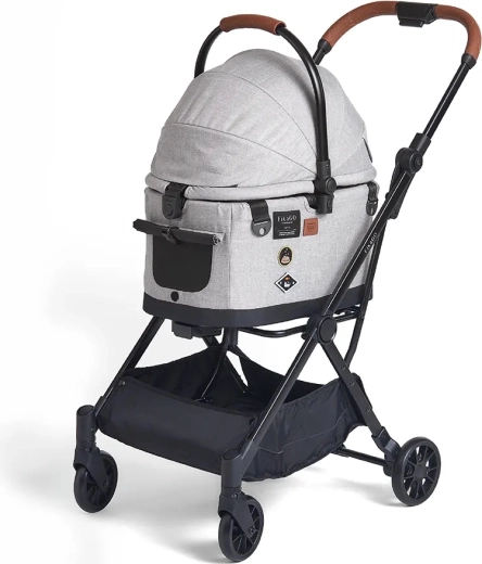 FikaGO kočárek pro psy a kočky Flytta Plus Grey Husky