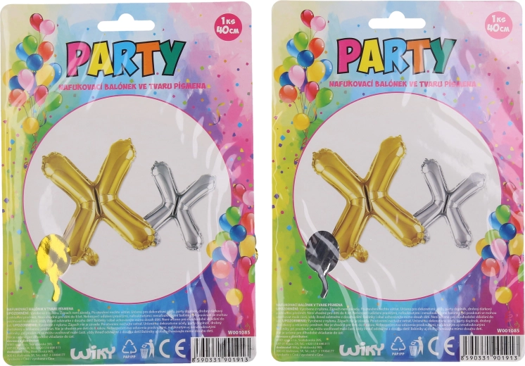 Nafukovací balónek písmeno X