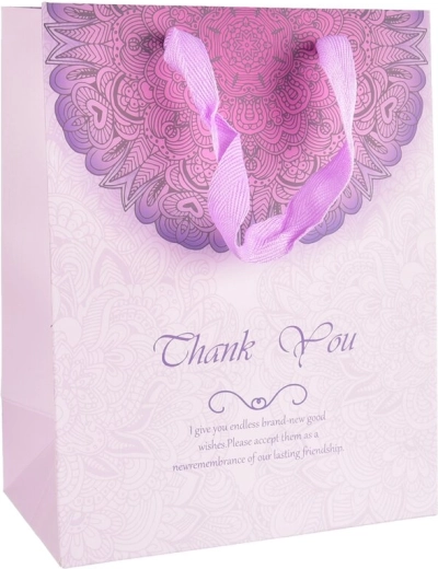 Dárková papírová taška Thank You 16 × 10 × 32 cm