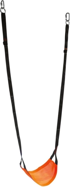 Závěsná dětská houpačka Bino – prodyšná textilní, oranžová