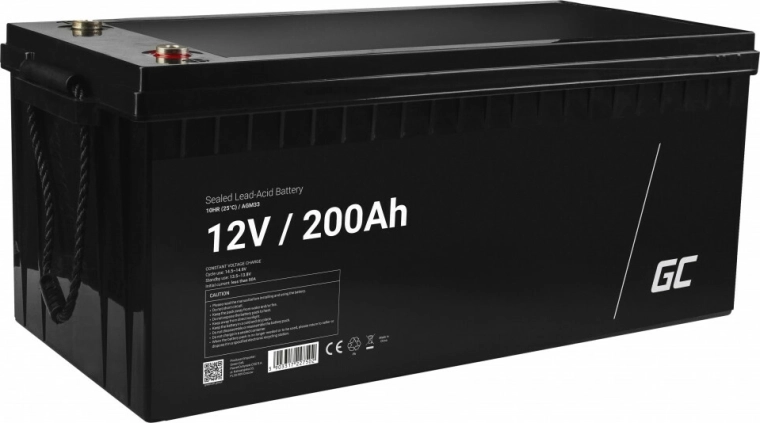 Green Cell AGM bezúdržbová baterie 12 V 200 Ah