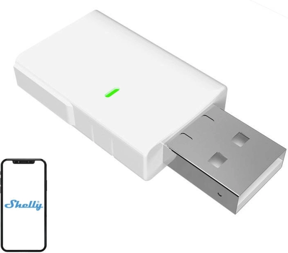 Shelly BLU Gateway USB-A – Wi‑Fi/Bluetooth brána