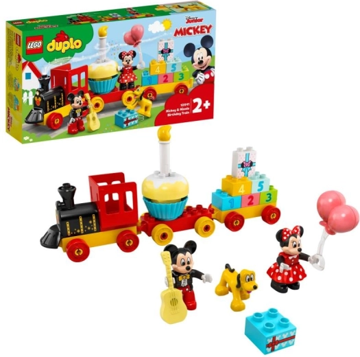 LEGO DUPLO Disney narozeninový vláček s MICKEYM, MINNIe a PLUTEM