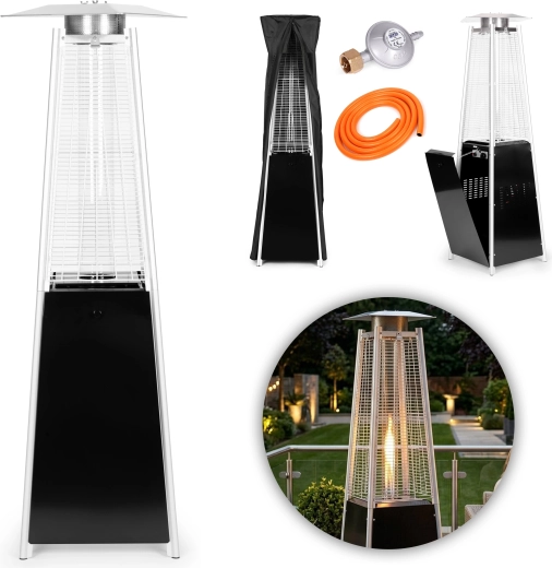 Plynový terasový ohřívač 180 cm, 11,5 kW s regulátorem, hadicí a obalem – MULTIGARDEN