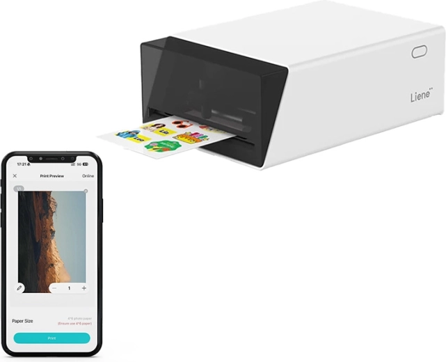 Přenosná fototiskárna a řezačka samolepek Liene PixCut 2 v 1