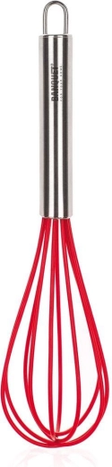 Šlehací metla 30 cm Culinaria Red se silikonovým potahem