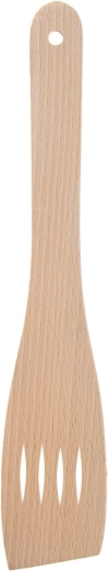 Dřevěná kuchyňská obracečka s otvory 30 cm