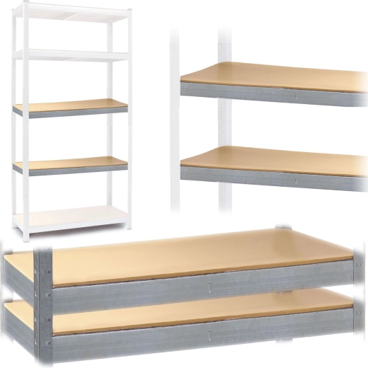 Sada polic pro regály Humberg 90 × 40 cm – 2 ks