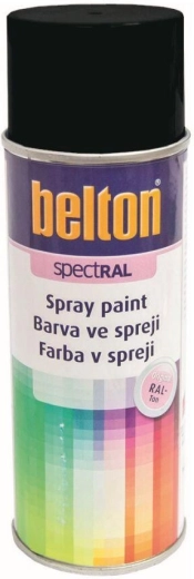 Sprejová barva BELTON RAL 9005 černá pololesk 400 ml