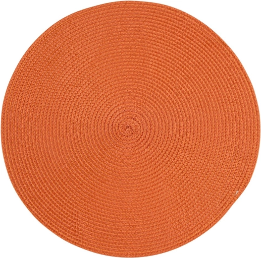 Kulatá prostírka z polypropylenu v barvě terakota 38 cm