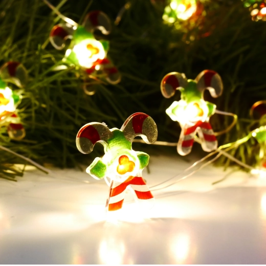 LED světelný řetěz cukrovinky 20 LED na baterie