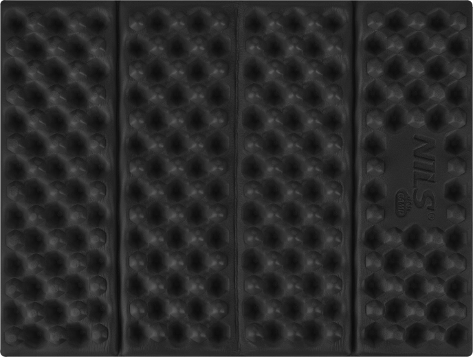 Skládací pěnové sedátko s reflexní vrstvou NILS Camp, černé