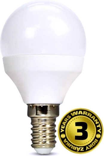 Solight LED žárovka miniglobe E14 6 W 4000 K 510 lm bílá