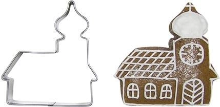 Nerezová sada vykrajovátek kostelík – 10 ks