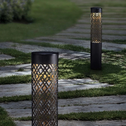 Solární zahradní zápichové lampy 71 cm – dekorativní pochodeň, 2 ks