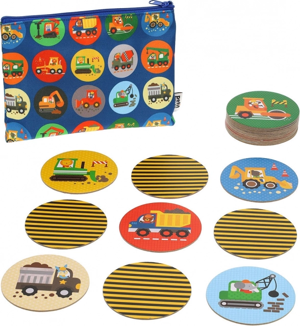 Petit Collage Pexeso Stavební Stroje