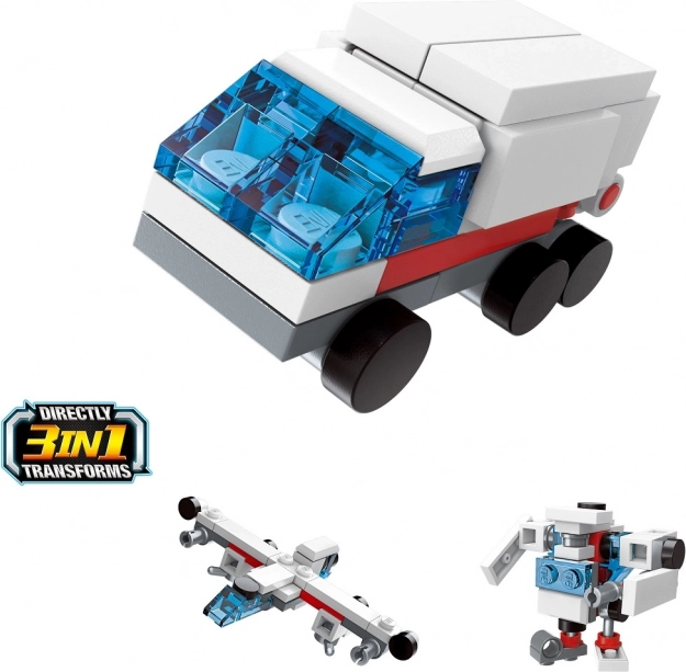 Stavebnice Záchranářské Auto Qman Carrier 3v1