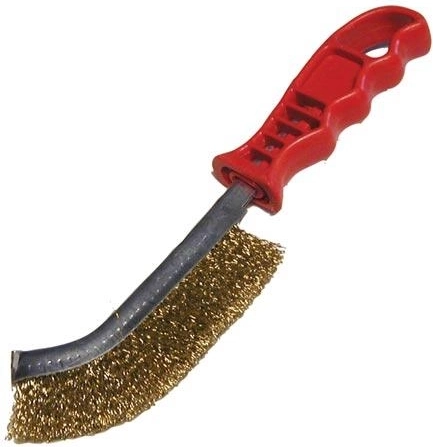 Ruční drátěný kartáč PUNK s mosazným drátem 0,3 mm