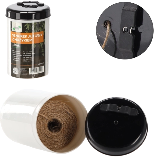 Jutový provázek 100 m v tubě s nožíkem