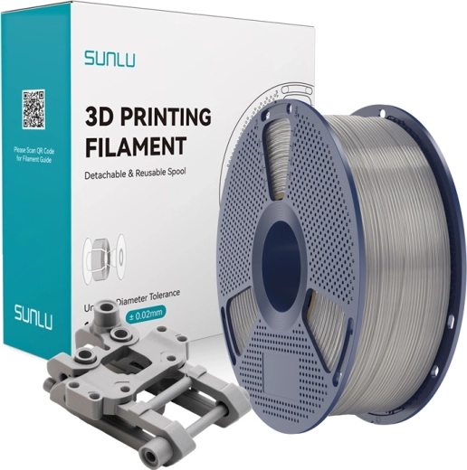 Filament Sunlu ABS stříbrný