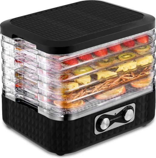 Sušička potravin BERDSEN 10 l, 5 táců, 35–70 °C, černá