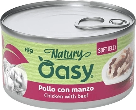 Oasy Natury Soft Jelly kuřecí s hovězím 150 g