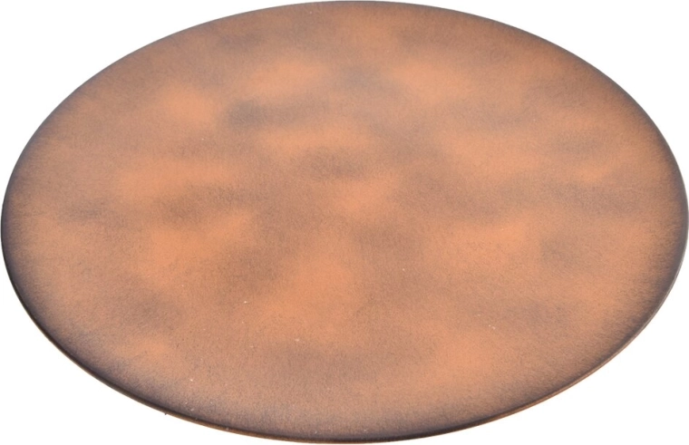 Kulatý servírovací tác z plastu UH, rezavý, 33 cm