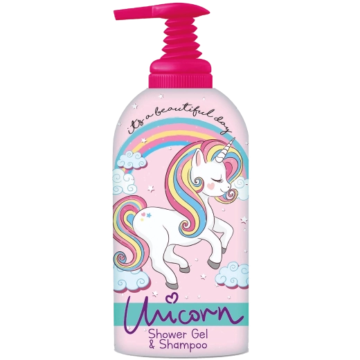 Unicorn sprchový gel a šampon 2v1 pro děti 1 l