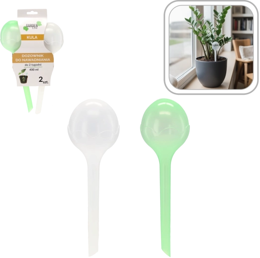 Sada zavlažovacích koulí pro pokojové rostliny, 2 ks