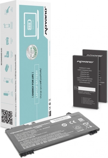 Movano baterie RE03XL pro notebooky HP ProBook 430/440/450 G6 a G7 3500 mAh 40 Wh