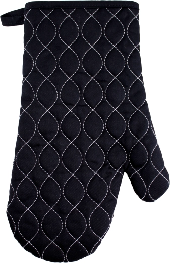 Kuchyňská chňapka 18 × 30 cm černá