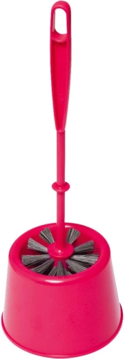 WC souprava mini kulatá z plastu, průměr kartáče 7,5 cm, mix barev