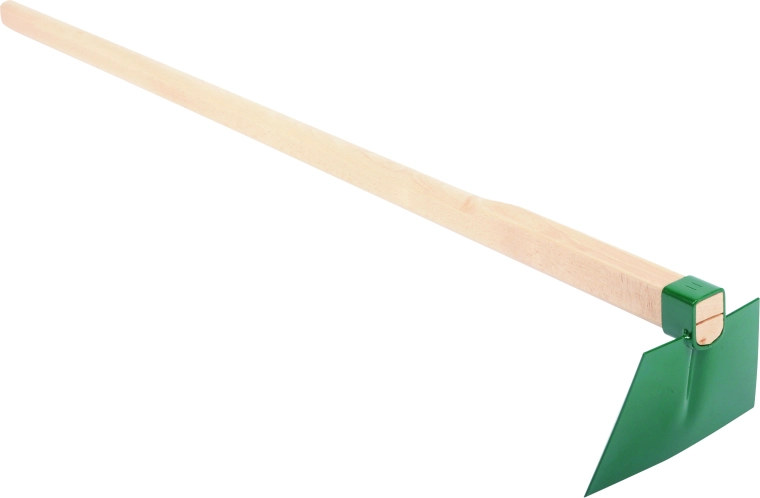 Plochá okopávací motyka s dřevěnou násadou 120 cm, šířka 175 mm