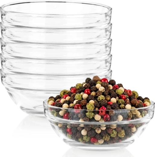 Skleněné mističky Vilde 215 ml (10,5 cm), 6 ks