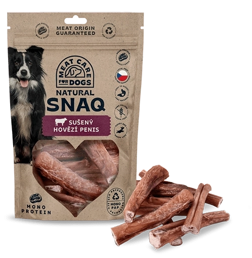 Sušený hovězí penis pro psy 200 g – DOG SNAQ