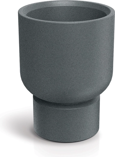 Květináč Molta Base Round Midl 40 cm granitově šedý