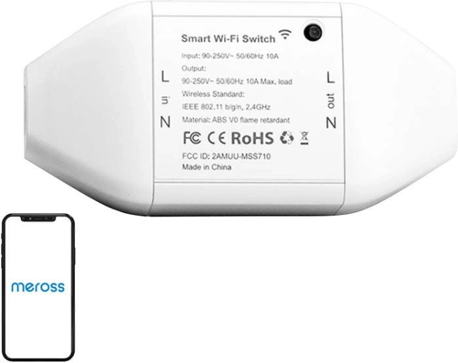 Chytrý Wi-Fi přepínač Meross pro Apple HomeKit