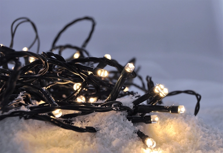 Solight LED vánoční řetěz 20 m, 400 LED, teplá bílá