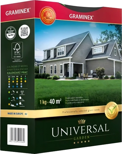 Prémiová univerzální směs travních semen 1 kg – odolný a hustý trávník