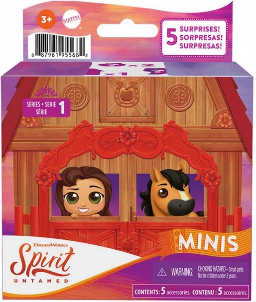 Mattel Spirit untamed mini poník a kamarád herní sada s překvapením, série 1 - 1 kus