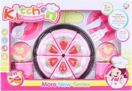 Sada na krájení dortu s nádobím pro děti