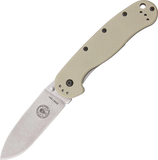 ESEE Avispa Tan kapesní nůž 8,9 cm, stonewash, pískový, FRN