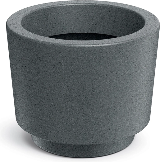 Květináč Splito Round 30 cm, granitově šedý
