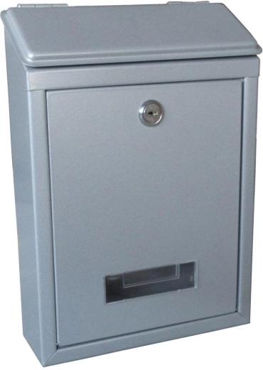 Poštovní schránka šedá 210 × 300 × 60 mm z pozinkované oceli
