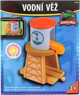 Max vláčky vodní věž pro dřevěnou vláčkodráhu
